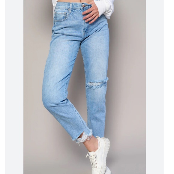 insane gene Denim - Insane Gene experimental trend tapered jeans